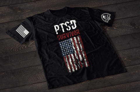 PTSD Survivor Patriotic Shirt